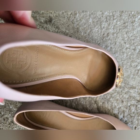 Tory Burch Benton 2 Ballet Flats Sea Shell Pink Size 7.5 - Picture 8 of 11